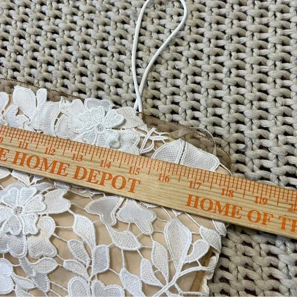 BHLDN Anthropologie Palmetto Lace Mini Dress 10 NWOT - Picture 8 of 11